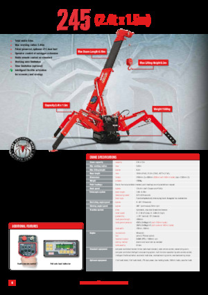 Rupskranen - Telescooparm UNIC URW-245
