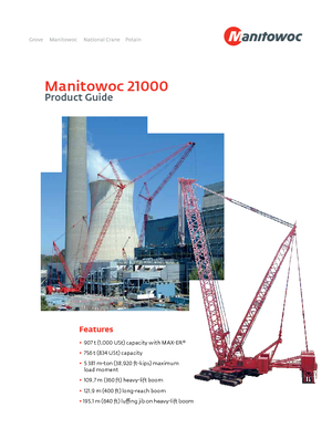 Rupskranen - Traliearm Manitowoc 21000