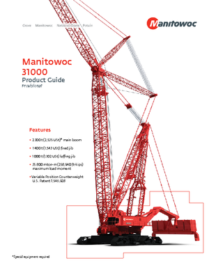 Rupskranen - Traliearm Manitowoc 31000 E