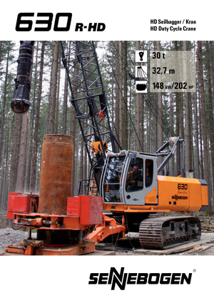 Rupskranen - Traliearm Sennebogen 630 R- HD