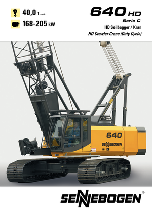 Rupskranen - Traliearm Sennebogen 640 HD