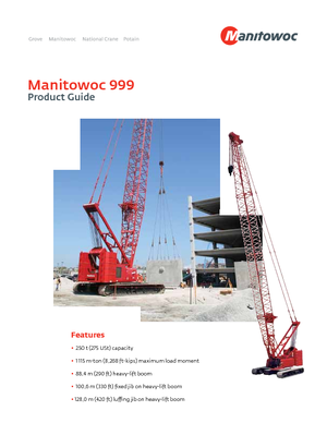 Rupskranen - Traliearm Manitowoc 999