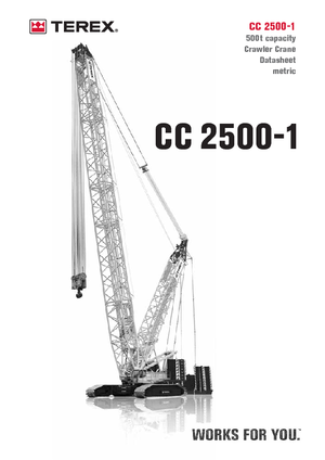 Rupskranen - Traliearm Terex-Demag CC 2500-1