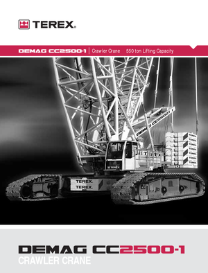 Rupskranen - Traliearm Terex-Demag CC 2500-1