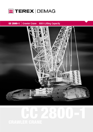 Rupskranen - Traliearm Terex-Demag CC 2800-1