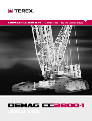 Rupskranen - Traliearm Terex-Demag CC 2800-1