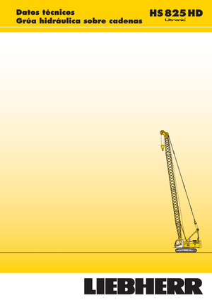Rupskranen - Traliearm Liebherr HS 825 HD Litr.