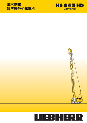 Rupskranen - Traliearm Liebherr HS 845 HD Litr.