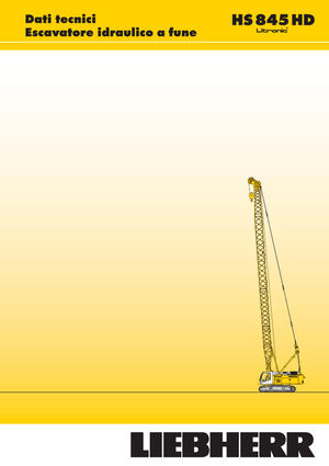 Rupskranen - Traliearm Liebherr HS 845 HD Litr.