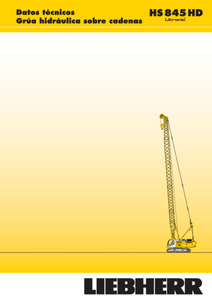 Rupskranen - Traliearm Liebherr HS 845 HD Litr.