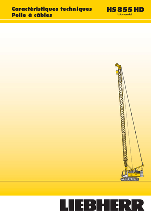 Rupskranen - Traliearm Liebherr HS 855 HD Litr.