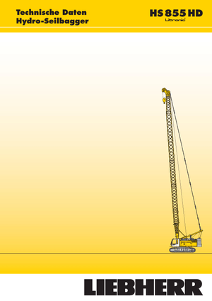 Rupskranen - Traliearm Liebherr HS 855 HD Litr.
