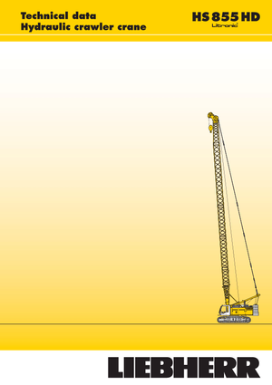 Rupskranen - Traliearm Liebherr HS 855 HD Litr.
