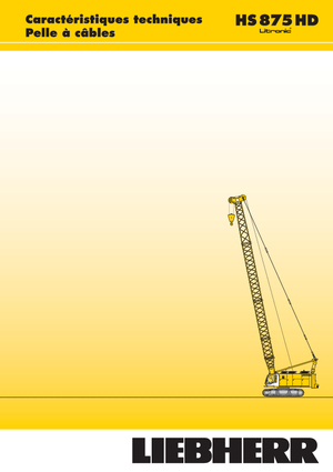 Rupskranen - Traliearm Liebherr HS 875 HD Litr.