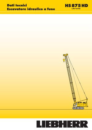 Rupskranen - Traliearm Liebherr HS 875 HD Litr.