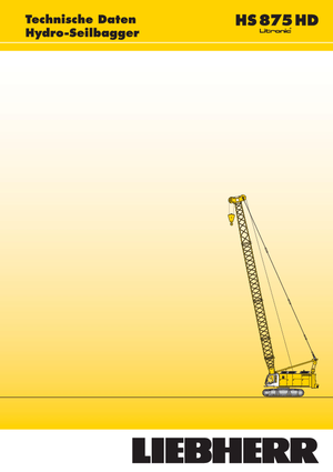 Rupskranen - Traliearm Liebherr HS 875 HD Litr.