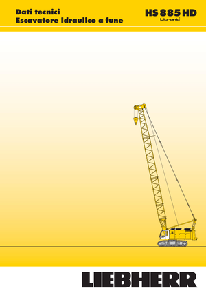 Rupskranen - Traliearm Liebherr HS 885 HD Litr.