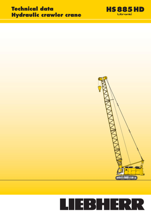 Rupskranen - Traliearm Liebherr HS 885 HD Litr.