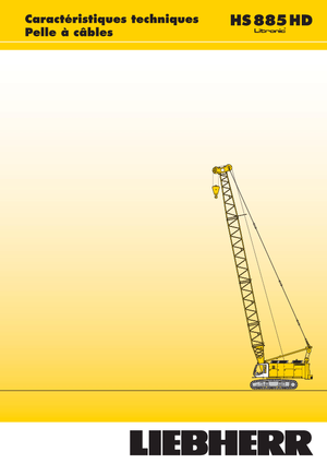 Rupskranen - Traliearm Liebherr HS 885 HD Litr.
