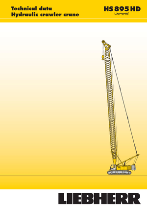 Rupskranen - Traliearm Liebherr HS 895 HD