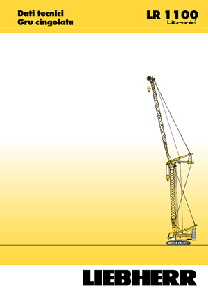 Rupskranen - Traliearm Liebherr LR 1100
