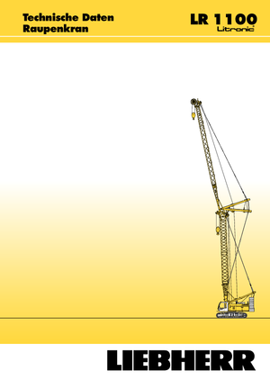 Rupskranen - Traliearm Liebherr LR 1100
