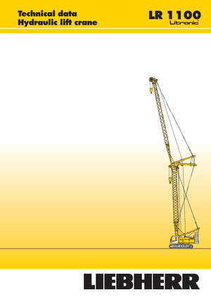 Rupskranen - Traliearm Liebherr LR 1100