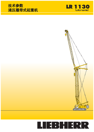 Rupskranen - Traliearm Liebherr LR 1110