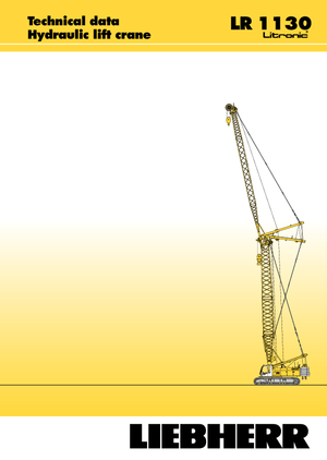 Rupskranen - Traliearm Liebherr LR 1110