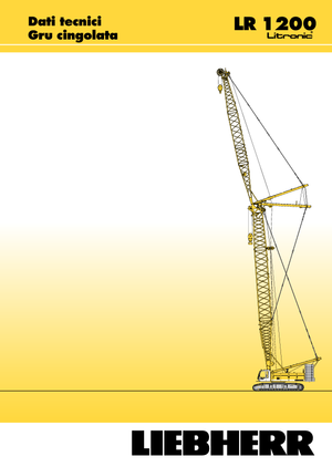 Rupskranen - Traliearm Liebherr LR 1200