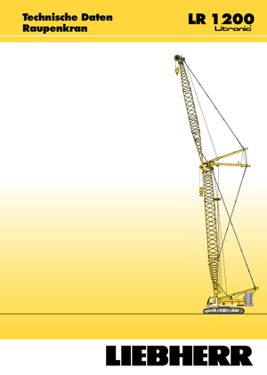 Rupskranen - Traliearm Liebherr LR 1200