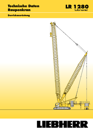 Rupskranen - Traliearm Liebherr LR 1280