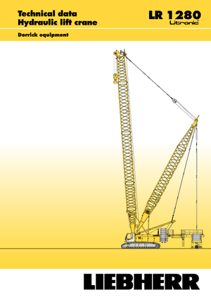 Rupskranen - Traliearm Liebherr LR 1280