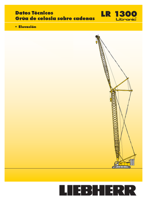 Rupskranen - Traliearm Liebherr LR 1300 SX