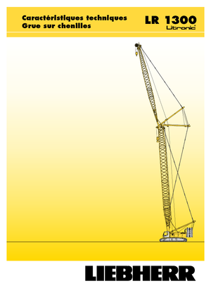 Rupskranen - Traliearm Liebherr LR 1300 SX