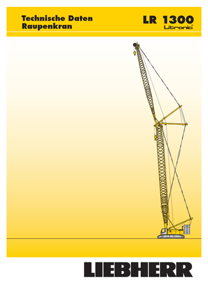 Rupskranen - Traliearm Liebherr LR 1300 SX