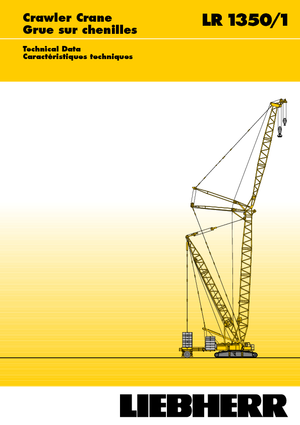 Rupskranen - Traliearm Liebherr LR 1350/1