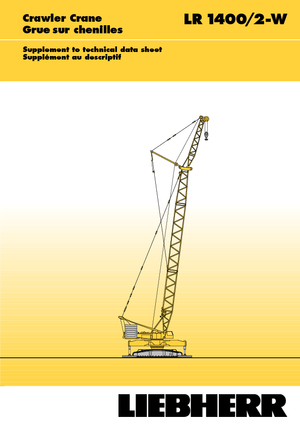 Rupskranen - Traliearm Liebherr LR 1400/2