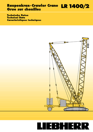 Rupskranen - Traliearm Liebherr LR 1400/2