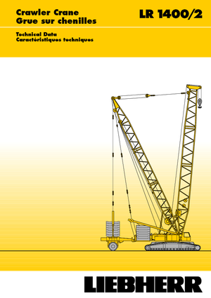 Rupskranen - Traliearm Liebherr LR 1400/2