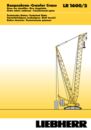 Rupskranen - Traliearm Liebherr LR 1600/2