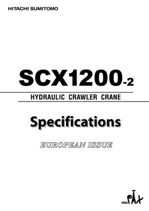 Rupskranen - Traliearm Hitachi Sumitomo SCX 1200-2