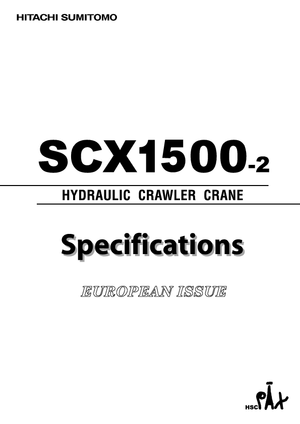 Rupskranen - Traliearm Hitachi Sumitomo SCX 1500-2