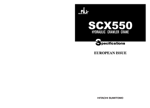 Rupskranen - Traliearm Hitachi Sumitomo SCX 550