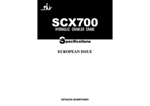Rupskranen - Traliearm Hitachi Sumitomo SCX 700