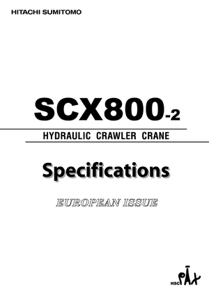 Rupskranen - Traliearm Hitachi Sumitomo SCX 800-2