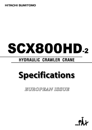 Rupskranen - Traliearm Hitachi Sumitomo SCX 800 HD 2