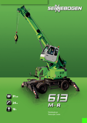 Rupskranen - Telescooparm Sennebogen 613 R