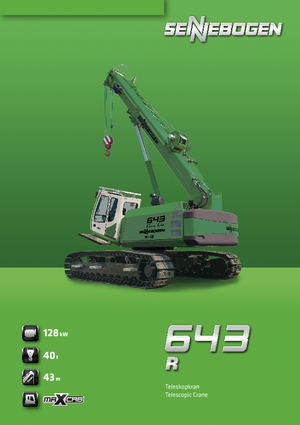 Rupskranen - Telescooparm Sennebogen 643 R
