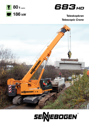 Rupskranen - Telescooparm Sennebogen 683 HD